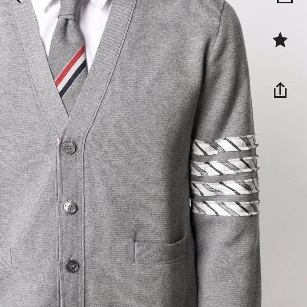 Thom Brownie 100% wool cardigan